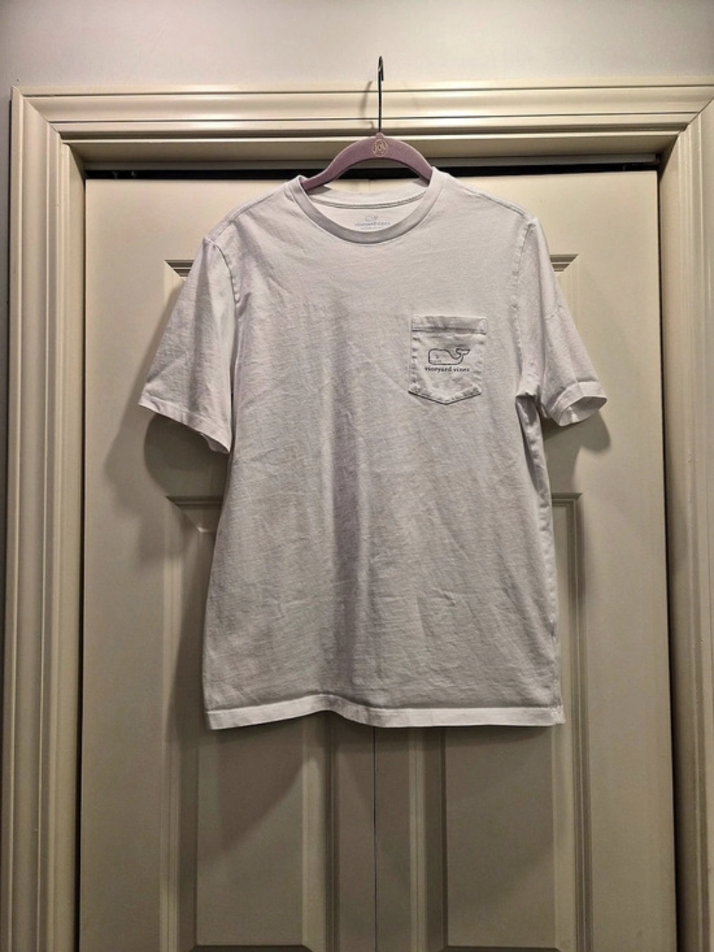 Boy's Vineyard Vines White Whale Pocket Tee White XL